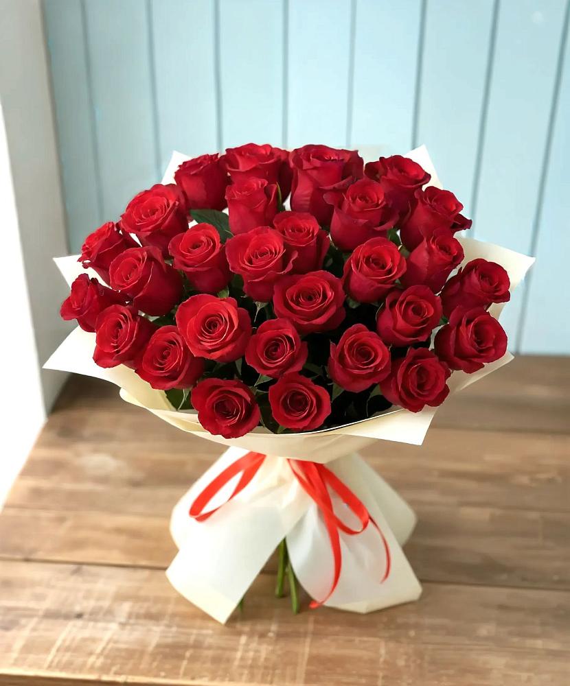Букет 29 Красных роз в Семеновское