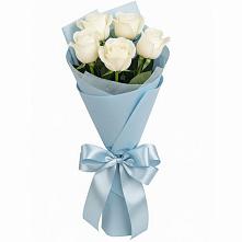 Букет 5 Белых роз Проуд #REPLACE_PRED# Семеновское