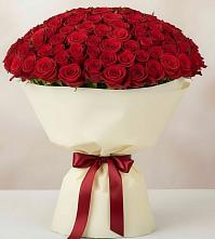 Букет 101 Красная роза Милано в Семеновское