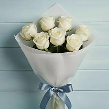 Букет 7 Белых роз Эдлесс Лав #REPLACE_PRED# Семеновское