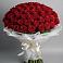 Букет 101 Красная роза Блэк Мэджик в Семеновское