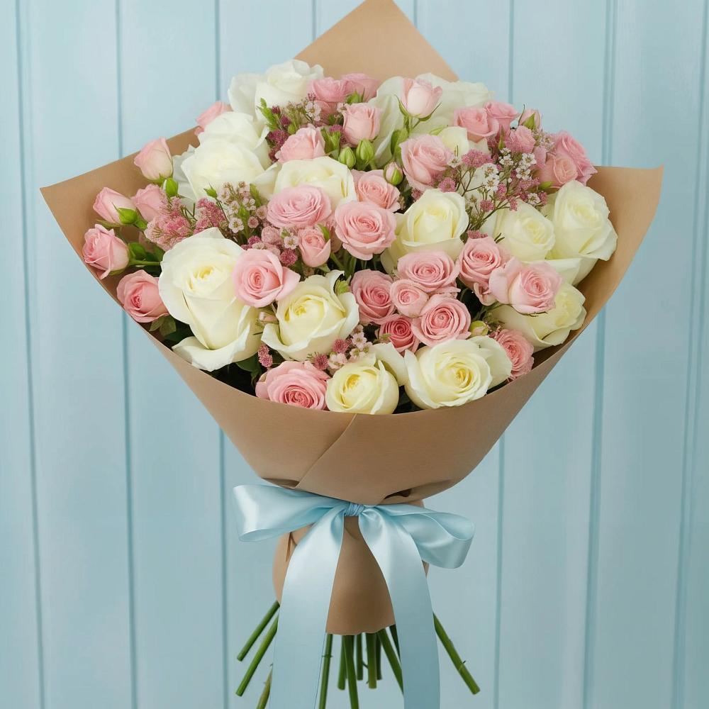 Букет цветов из: Розы в Семеновское