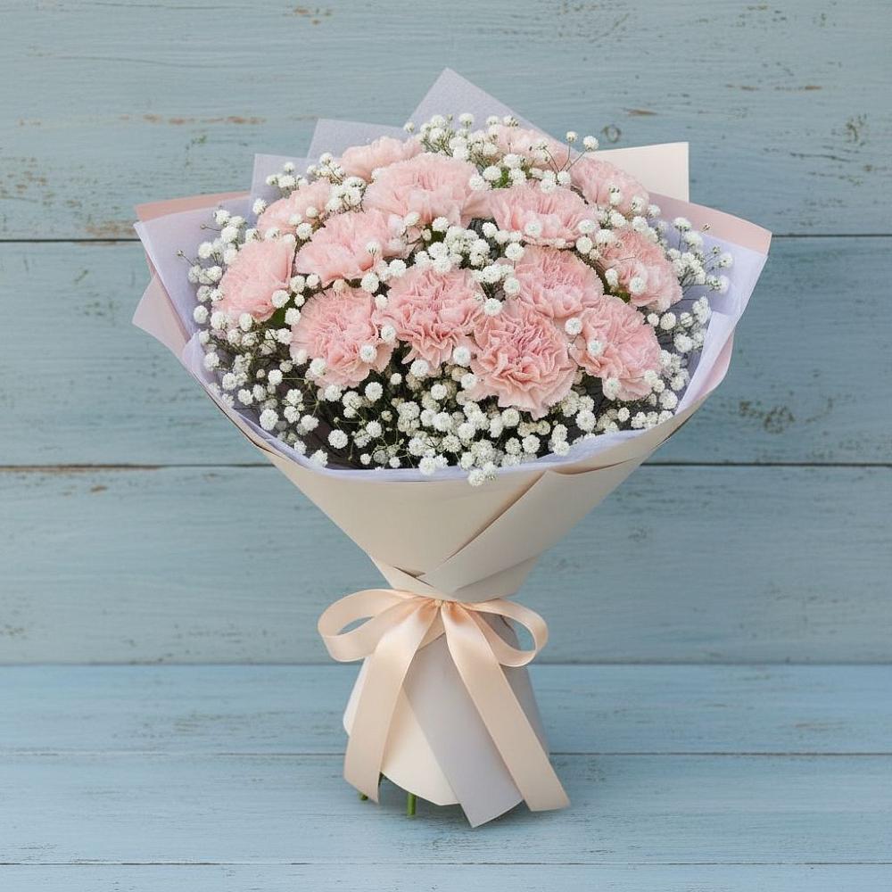 Букет цветов из: Гвоздики в Семеновское