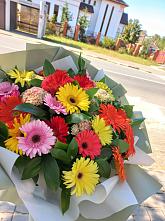 Букет цветов из:  Герберы #REPLACE_PRED# Семеновское