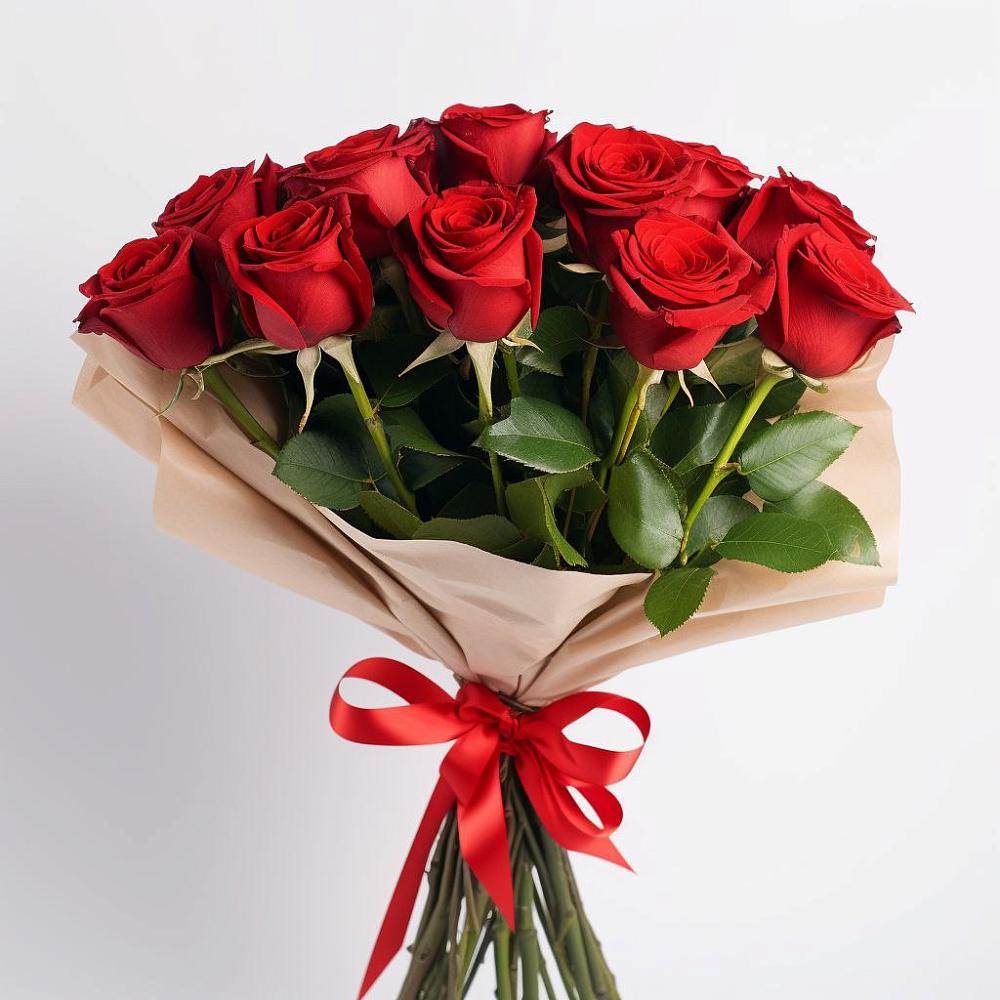 Букет 11 Красных роз Эдлесс Лав в Семеновское