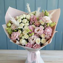 Букет цветов из:  Альстромерии и Розы в Семеновское